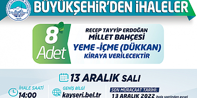 Büyükşehir'den İhaleler