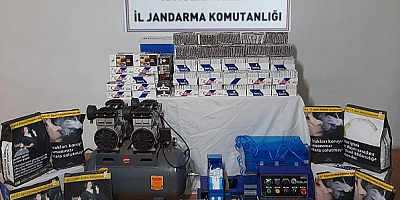 İncesu'da binlerce adet kaçak makaron ele geçirildi